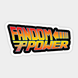 Back to the Fandom Power Sticker